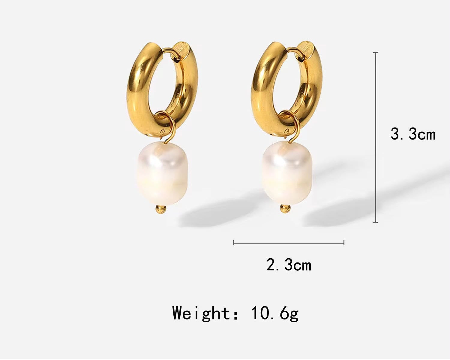 heli hoops in gold